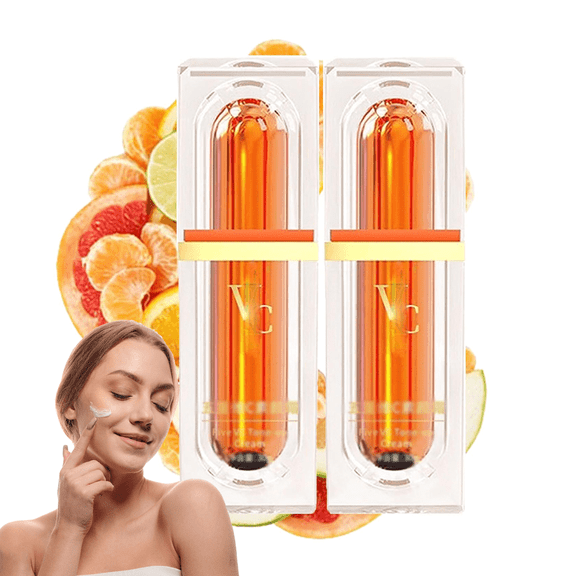 Japanese Vitamin C Makeup Tone Up Cream,Korean Moisturizing Tone-Up Cream,Long-Lasting Hydrating For All Skin Type Face Serum , Moisturizing Brightening Concealer(2pcs)