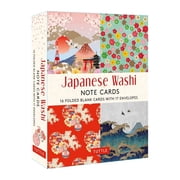 Japanese Washi, 16 Note Cards 16 Different Blank Cards with 17 Patterned Envelopes in a Keepsake Box! Other