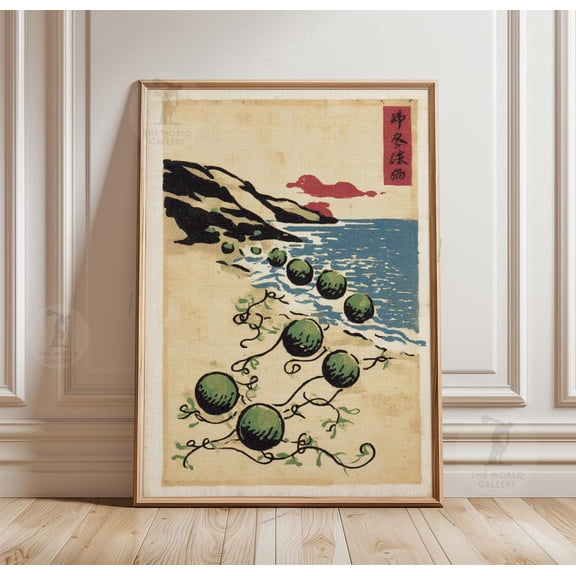 Japanese Wave Minimalist Ocean Zen Poster Unframed Paper Print