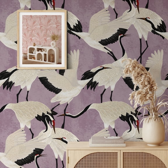 Japanese White Heron Wallpaper