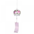 thumbnail image 1 of Japanese Wind Chimes Romantic Flower Small Wind Bells Handmade Glass Japanese Style Pendant for Birthday Gift Home Decors, 1 of 4