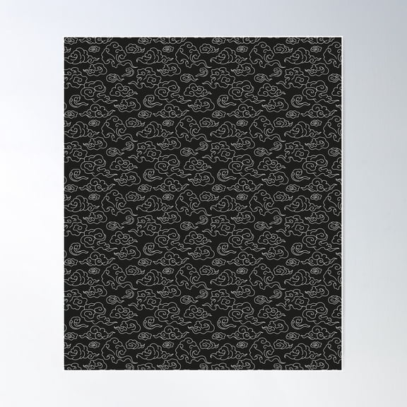 Japanese Wind Clouds Poster Wall Art, Modern Wall Decor For Living Room Bedroom, 8x12 UNFRAMED