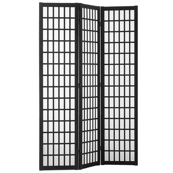Japanese Wood Folding Privacy Screen 3 Panel Room Divider Portable Partition for Home Office Restaurant Bedroom Decoration