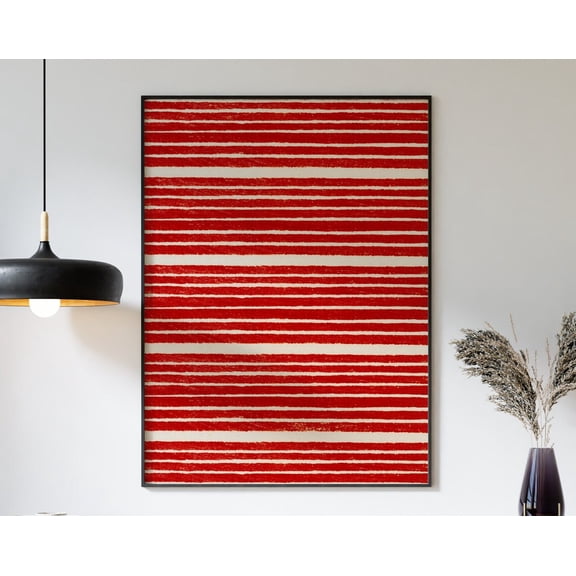 Japanese Woodblock Poster, Japanese Art, Abstract Poster, Graphical Print, Shima Shima, Textile Print, Asian Art Wall Art, Modern Wall Decor, 8x12 UNFRAMED