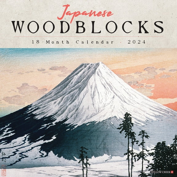 Japanese Woodblocks 2024 12 X 12 Wall Calendar (Other)
