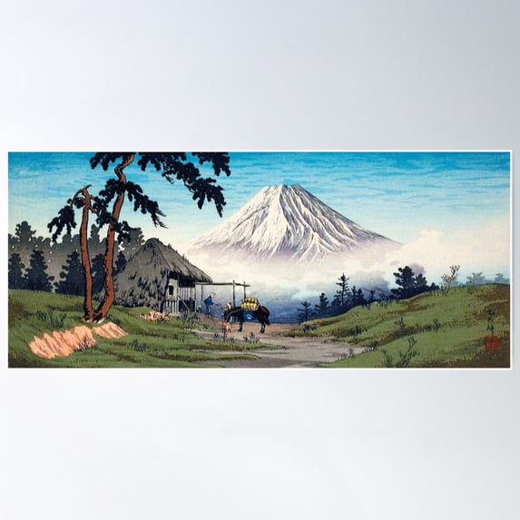 Japanese Woodbock Art Otome Pass, Hakone (Ca.1932) By Hiroaki Takahashi Poster Wall Art, Modern Wall Decor For Living Room Bedroom, 24x36 UNFRAMED