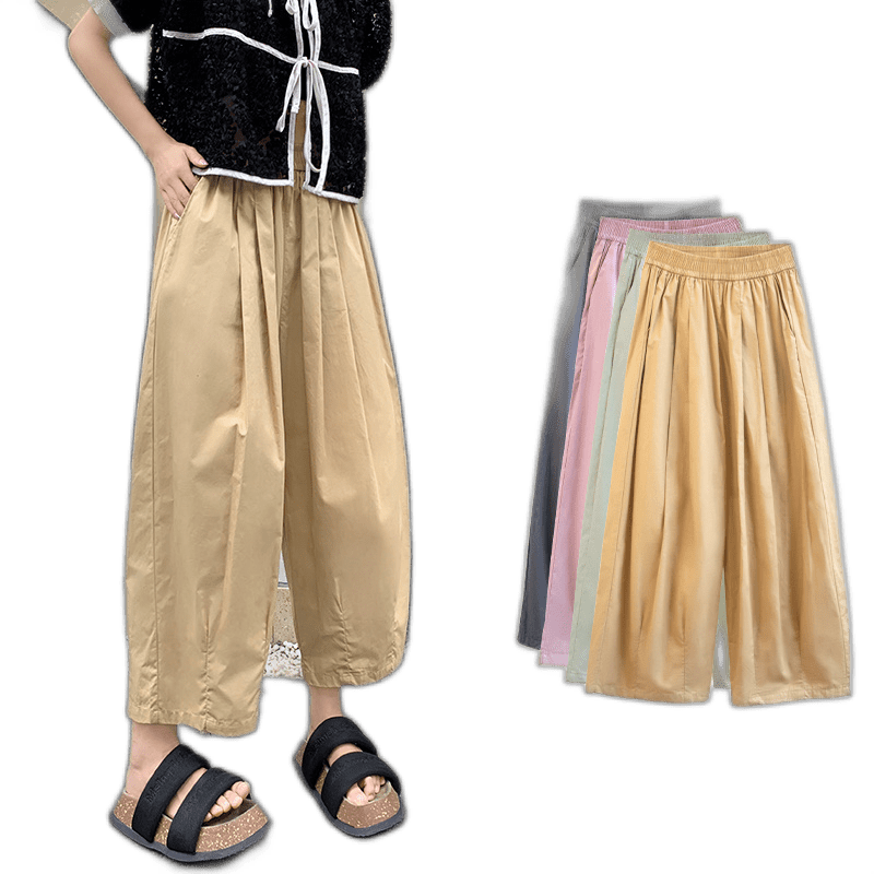 Japanese Workmade Balloon Pants Female Summer Loose Large