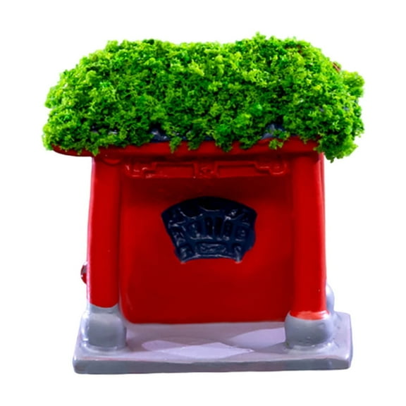 Japanese Zen Garden Bridge Pavilion Miniature Rockery Sculpture for Meditation