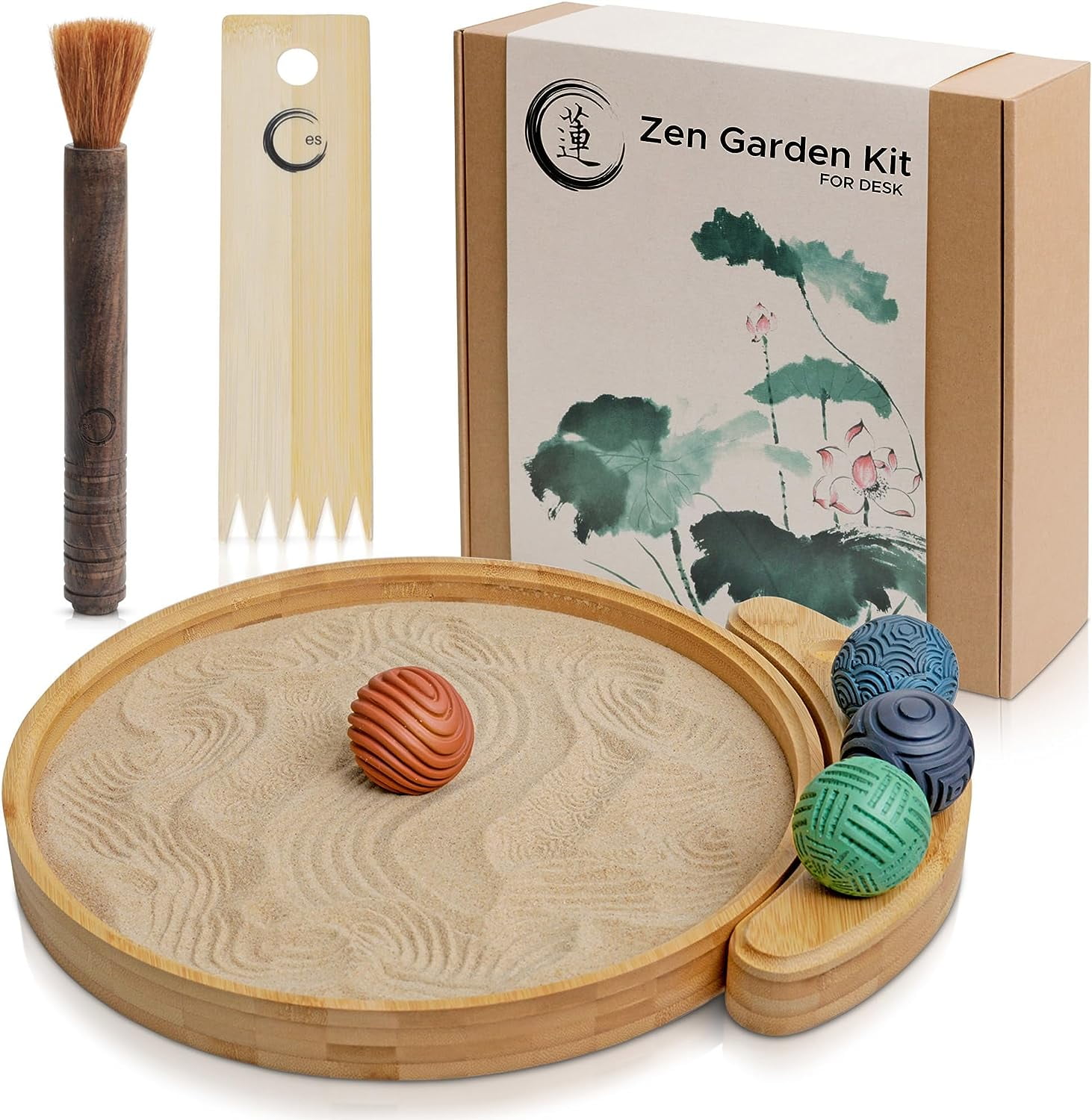 Japanese Zen Garden Kit for Desk Premium Sand Garden Mini Zen Décor
