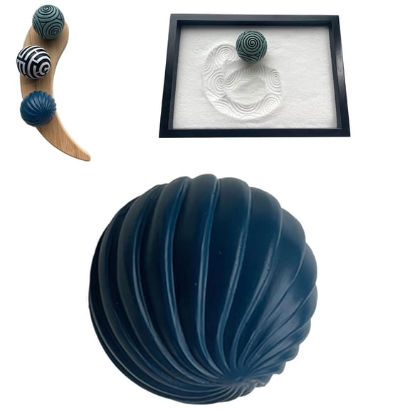 Japanese Zen Garden Kit: Resin Sphere Stamps, Zen Garden Accessories, Meditation Decor, Yoga Room Decor, Meditation Room Decor