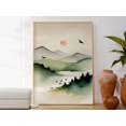 Japanese Zen Landscape Wall Art Print, Minimalist Abstract Home Decor ...
