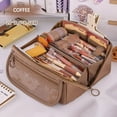 thumbnail image 1 of Japanese and Korean Style Multi-layer Cloth Pencil Case - Student Stationery Storage Box, Stylish Crossborder Pen Container, 1 of 4