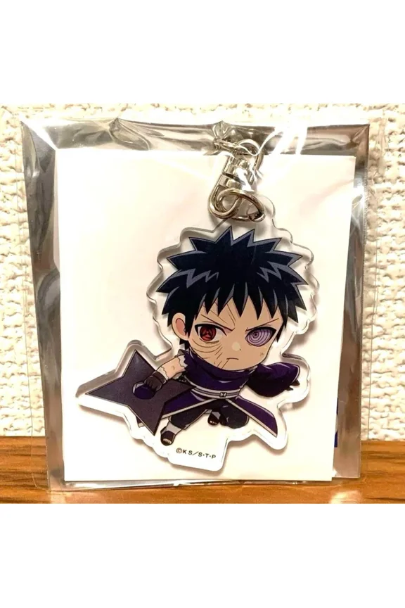 Japanese anime NARUTO Acrylic Keychain Obito Uchiha Tree Village