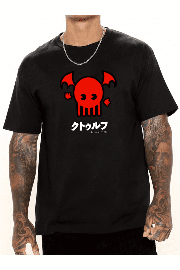 Japanese cartoon pattern Cotton casual T-shirt