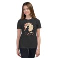 thumbnail image 1 of Japanese cat anime Youth Tee |  (Dark Grey Heather, M), 1 of 1