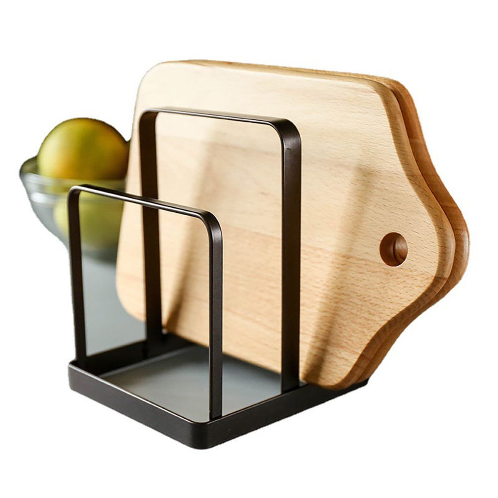 Japanese creative wrought iron kitchen utensils cutting board rack