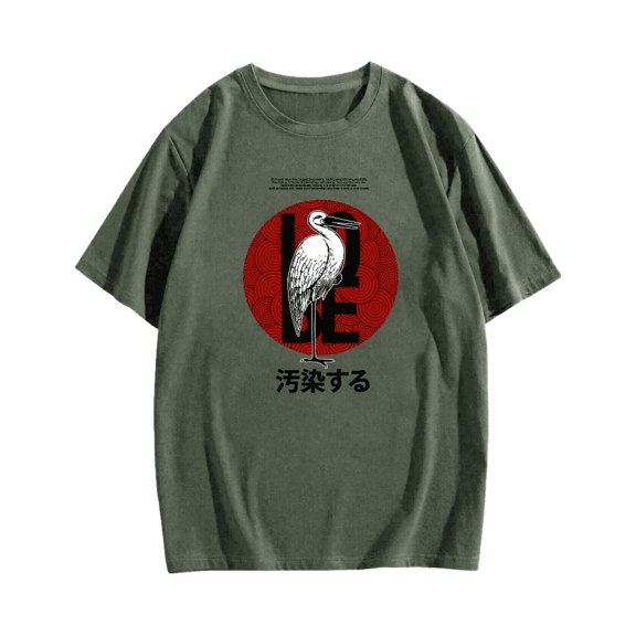 Japanese culture Cotton casual T-shirt