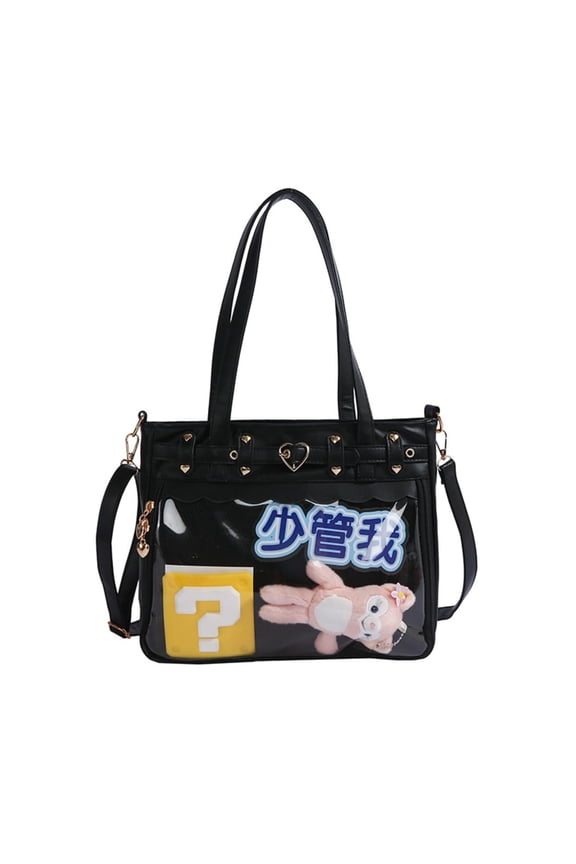 Japanese ita bag with large capacity shoulder crossbody messenger bag with insert kpop tote bag