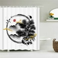 thumbnail image 1 of Japanese style Flower Birds Bathroom Curtain 3D Printed Cherry Blossom Pattern Shower Curtains Waterproof Fabric Home Decoration, 1 of 5