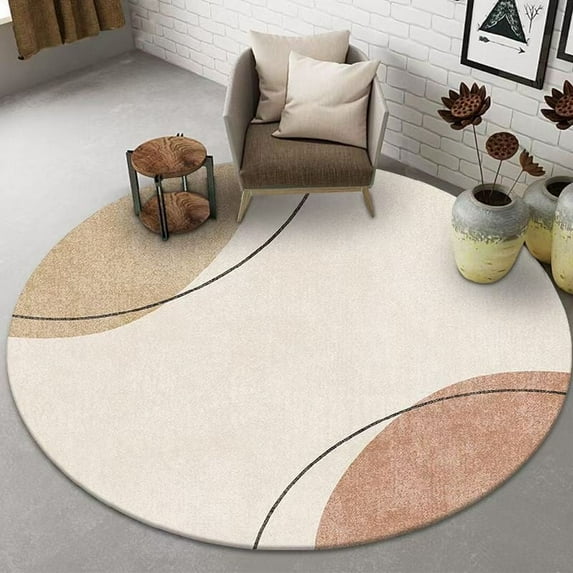 Japanese-style Round Rugs and Carpets for Home Living Room ration Teenager Bedroom r Carpet Sofa Non-slip Area Rug Mats
