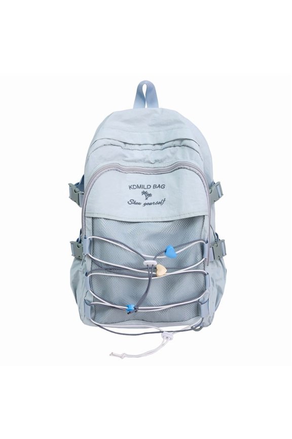 Japanese-style ins niche backpack for male college students, lightweight hiking and mountaineering backpack for female middle and high school students, travel backpack