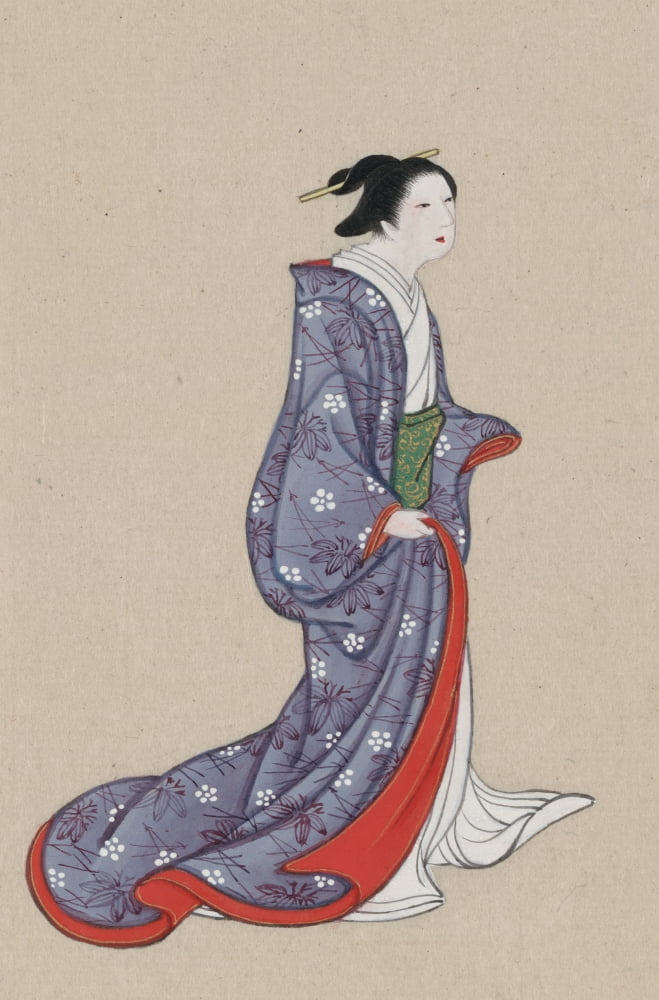 Japanese woman c1878 Canvas Art - Unknown (18 x 24)