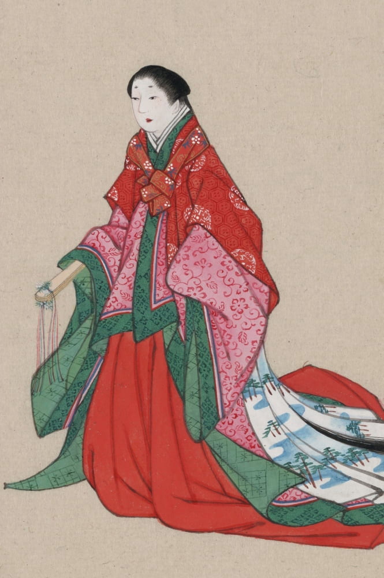 Japanese woman full-length standing c1878 Canvas Art - Unknown (18 x 24)