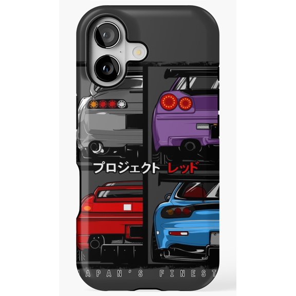 Japans Finest Supra R34 NSX RX7 JDM Car Phone Case for iPhone 11 12 13 14 15 16 17 Pro Max