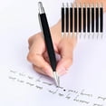 thumbnail image 1 of Japceit 10-Pack Retractable Ballpoint Pens, Smooth Writing Black Ink with Comfortable Grip, Reliable and Compact for Office, Work, and Everyday Note-Taking, 1 of 6