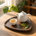 thumbnail image 1 of Japceit 10X10In Wooden Tray Platter, Square Snack Serving Plate, Coffee Table Organizer, Fruit Nut Bowl, Multipurpose Home Storage, Rustic Kitchen Decor, 1 of 6
