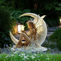 Japceit 2D Flat Acrylic Ground Stake, Fairy Wing Motif Garden Insert, Fantasy Theme Yard Decor for Lawn Embellishment, Landscape Feature, Outdoor Scene