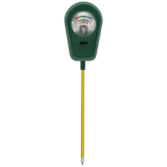 Japceit 3-in-1 Soil Tester Meter, Digital Land Fertility Analyzer for Moisture, pH Level and Nutrient Detection, Portable Garden Tool for Indoor/Outdoor Plant Care
