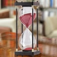 thumbnail image 1 of Japceit 30 Minute Glass Hourglass Timer, Classic Sand Timer with Smooth Flow, Decorative Desk Ornament for Office, Kitchen, Study Room, Vintage Style Time Management Tool, 1 of 7