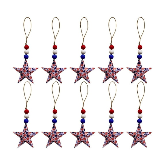 Japceit 4th of July Lights, Red White and Blue Decorations, Indoor Star Window Decorations for Fourth of July, Independence Labor Memorial Day Patriotic Decor(2.76 inches)