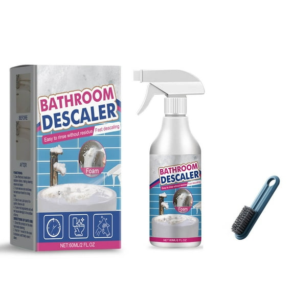 Japceit Bathroom Cleaner Spray, Multi-Surface Tile and Glass Descaler, Powerful Faucet and Tub Stain Remover for Shower, Sink, Chrome Fixtures