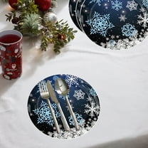 Japceit Black Snowflake Paper Plates Set, Winter Themed Party Tableware Collection, Disposable Dinnerware for Christmas and New Year Celebration Supplies