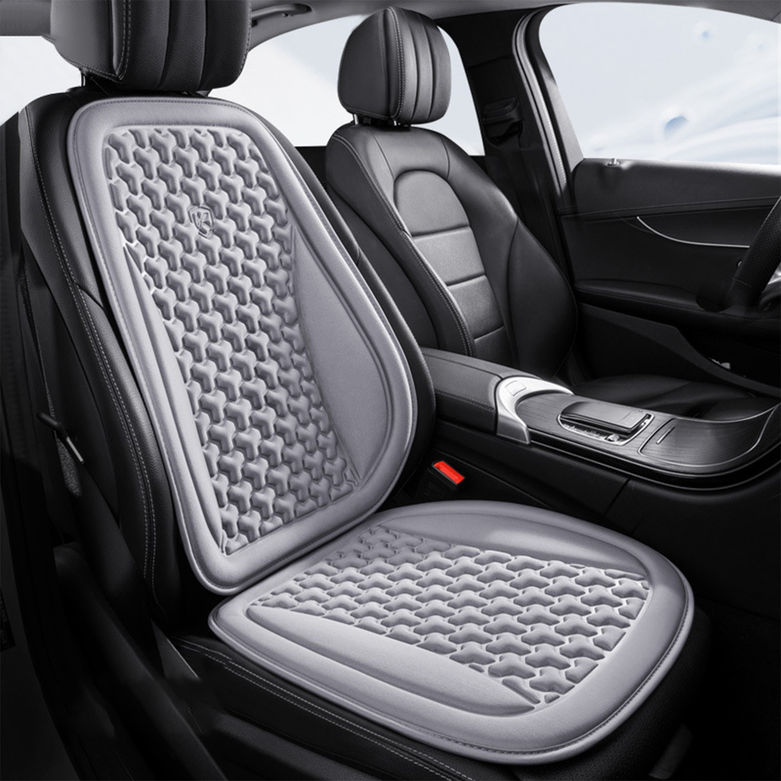 Japceit Breathable Car Seat Cushion Set With Mesh Cover Ventilated Japceit Breathable Car Seat Cushion Set With Mesh Cover Ventilated