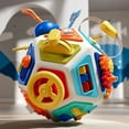 thumbnail image 1 of Japceit Busy Sensory Ball, 22-Sided Polyhedral Activity Cube, Rotating Educational Toy for Sensory Development and Play, 1 of 7