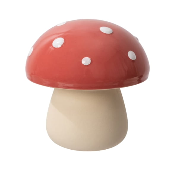 Japceit Ceramic Mushroom Tabletop Torch, Outdoor Garden Decor, Shaped Resin Lantern, Patio Ambiance Light, Yard Art Sculpture