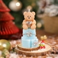 thumbnail image 1 of Japceit Christmas Bear Gift Box, Adorable Candle Holder and Home Decorative Ornament, Festive Seasonal Display for Mantle, Shelf, Tabletop Holiday Decor, 1 of 6