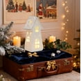 thumbnail image 1 of Japceit Christmas Day Ceramic Christmas Deer Snowman Old Man Decorative Luminous Scene Decoration Ornaments, 1 of 6