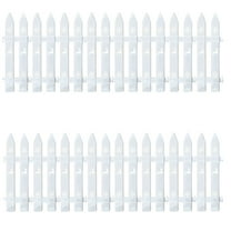 Japceit Christmas Tree Guardrail Fence Decor, Plastic Splicing Barrier Set, Protective Rail Decorations for Holiday Tree Bases, Indoor Display Settings, Festive Home Accents