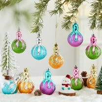 Japceit Colorful Octopus Christmas Ball Ornaments, 6-Pack Sea Theme Christmas Tree Decorations, Marine Animal Hanging Ornaments for Holiday, Seasonal Display