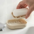 thumbnail image 1 of Japceit Compact Soap Dish with Drainage Holes, Travel-Sized Bathroom Organizer, Sturdy Plastic Storage Tray for Sink, Kitchen Counter, Easy to Clean, 1 of 6