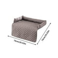thumbnail image 1 of Japceit Cooling Pet Bed with Pillow Design, Washable Water Resistant Sofa Style Mat, Breathable Comfort Pad for Dogs and Cats, Indoor Couch and Kennel Use, 1 of 2