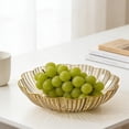 thumbnail image 1 of Japceit Crystal Fruit Bowl Centerpiece, Clear Glass Candy Dish, High-End Decorative Snack Plate for Coffee Table, Living Room, Entertaining, 1 of 6