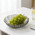 thumbnail image 1 of Japceit Crystal Fruit Bowl Centerpiece, Clear Glass Candy Dish, High-End Decorative Snack Plate for Coffee Table, Living Room, Entertaining, 1 of 6