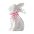 thumbnail image 1 of Japceit Easter Ceramic Bunny Ornament, Porcelain Rabbit Statue for Living Room and Entryway, Handcrafted Home Decor for Table, Mantel, Shelf, and Holiday Display, 1 of 6
