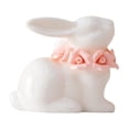thumbnail image 1 of Japceit Easter Ceramic Rabbit Decor, Cute Bunny Sculpture for Table and Shelf Display, Artistic Ornament for Living Room, Office, and Gift for Birthday, Holiday, Home, 1 of 6