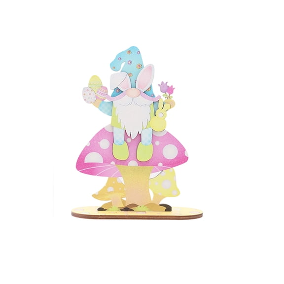 Japceit Easter Wooden Gnome Decorations, Faceless Dwarf Elf Figurines for Home Party, Rustic Old Man Ornaments for Living Room, Bedroom, Study, Office, Holiday Gift